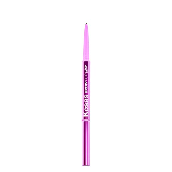 Lápiz de cejas Kosas Brow Pop Nano Ultrafine de 1 mm, color marrón oscuro