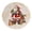 B, variant on Tabletop Vintage Santa Dessert Plate Christmas Mr Claus Bag Of Gifts 41871Rm B
