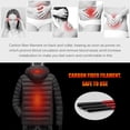 thumbnail image 2 of Electric Heating Cotton Coat Men Women USB Charging Heated Jacket, 2 of 8