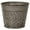 Greige, variant on Robert Allen MPT02008 Laurel Series Metal Planter Flower Pots, 8", Lagoon