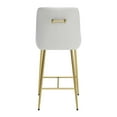 thumbnail image 4 of Madelaine Counter Stool White & Gold, 4 of 7