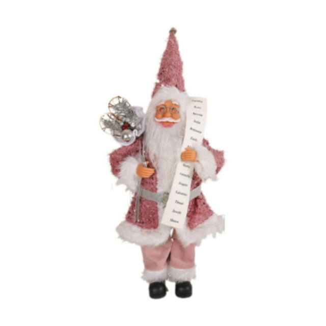 Elodie Poupée Père Noël Figurine de Collection pour Bureau Étagère Noël