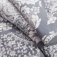thumbnail image 4 of Home Essence Adela 7 Piece Cotton Printed Comforter Set, Grey, King, 4 of 6