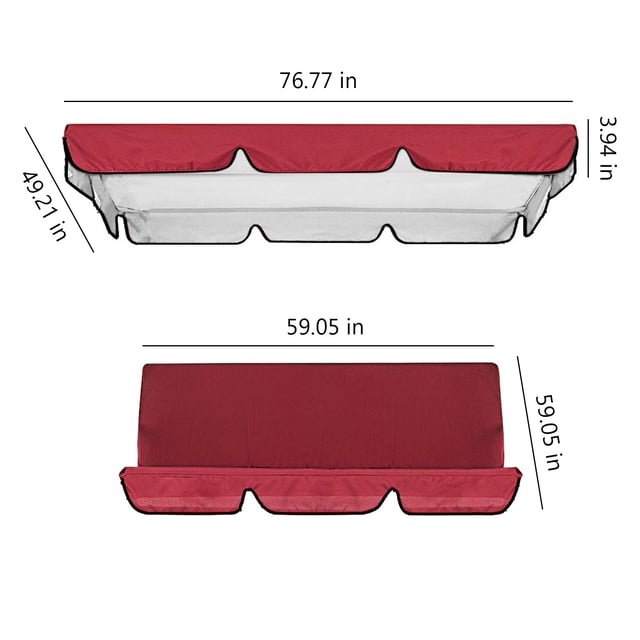 Cloth, Garden Seat Replacement, Double Replacement, Outdoor Patio Ham-mock Seat Cover