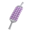 thumbnail image 4 of Rodillo de masaje para brazos, muslos, abdomen, fitness, gimnasio, herramienta de masaje de pantorrillas de 4 filas violeta, 4 of 8