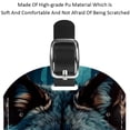 thumbnail image 4 of Square 2Pack PU Leather Wolf Cruise Luggage Tag with Privacy Cover and Name ID Tag for Travel Handbags Backpacks Luggage Tags, 4 of 6