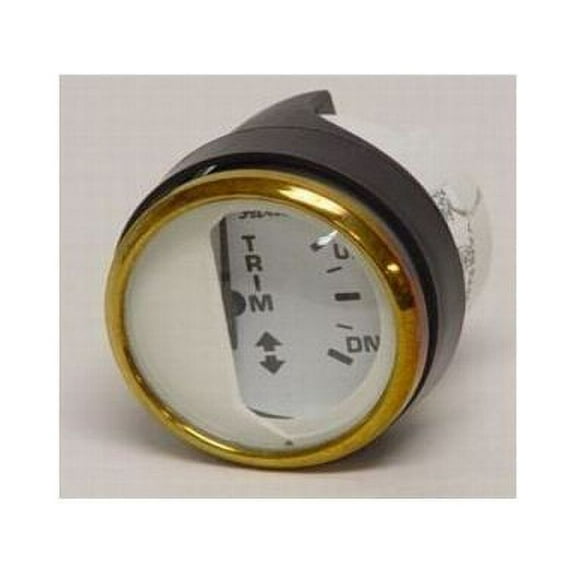 Faria Boat Trim Gauge GP7496A | Mercury Volvo Yamaha 2 Inch Euro Gold