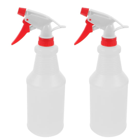 HOMEMAXS  2 Pcs Empty Spray Bottles for Cleaning Plastic Sprayer Refillable Watering Red
