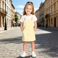 thumbnail image 2 of Bainana Girls Solid Color Summer Suspender Dresses Sleeveless Adjustable Straps Dress Kids Breathable Casual Dress Size 10-11 Years Light Yellow, 2 of 4