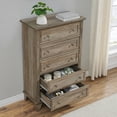 thumbnail image 4 of GAOMON 5 Drawer Dresser, Farmhouse Dresser, Nightstand Chest of Drawer, Wood Storage Chest of Drawers Storage Cabinet for Living Room, Hallway,Entryway,Gray, 4 of 8