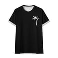 thumbnail image 3 of Mens Cotton T Shirts V Neck Short/long Sleeve Big & Tall Athleisure Short Sleeve Shirts Fashion Solid Color Round Neck Summer Vacation Basic Tops, 3 of 6
