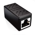 thumbnail image 1 of 1x CAT6 Coupler Cable Connector Network Cables Patch Cable Ethernet Cable Shielded Modular Adapter 2x Female Jack RJ45 DSL LAN Black, 1 of 4