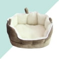 thumbnail image 3 of Small Pet Sleeping Bed Ferret Rabbit Guinea Pig Hamster Squirrel Mice House Bed Sofa Sleeping Bag House (Coffee), 3 of 6