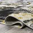 thumbnail image 6 of JONATHAN Y SILK ORCHID 5 x 8 Area Rug, Swirl Marbled Abstract - Black/Yellow, SOR203D-5, 6 of 8
