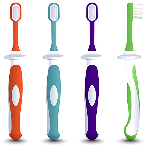 Toddler Toothbrushes 4 Pack Toothbrush Training Set for Toddlers Age