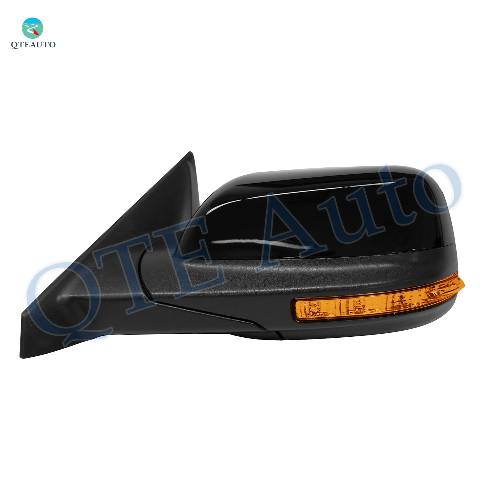 Driver & Passenger Side Mirrors, Left-Right Power Heated Paintable Manual Folding with Turn Signal Light For 2016-2019 Ford Explorer, Door Mirror Pair of 2