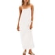 thumbnail image 2 of Vestido largo ReachMe de lino para verano con tirantes finos y aberturas en color marfil, 2 of 4