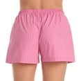 thumbnail image 3 of Just Love Women’s Cotton Pajama Shorts- Sleep & Lounge Boxer PJs. (Stripe - Tonal Pinks, Medium), 3 of 3