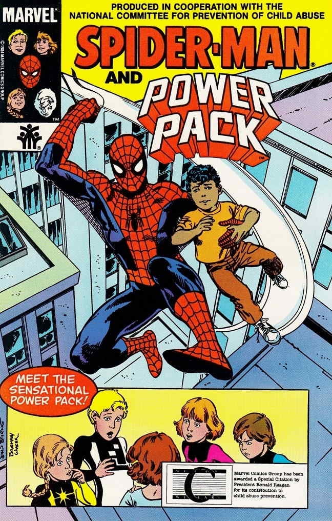 SpiderMan, Power Pack 1B VF ; Marvel Comic Book