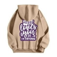 thumbnail image 4 of MHFRRA Sudadera con Capucha Informal para Hombre, Holgada, con Estampado Gráfico, para Otoño E Invierno, Uso Diario, Cómoda, Tela Suave, Ligera, Ropa de Calle Caqui, 4 of 4