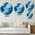 thumbnail image 4 of Designart 'Geode Slice Macro ' Modern wall clock, 4 of 4