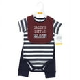 thumbnail image 2 of Hudson Baby Infant Boy Cotton Bodysuit, Pant and Bib Set, Boy Daddy, Newborn, 2 of 5