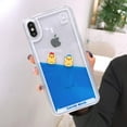 thumbnail image 2 of Phone Case for iPhone 11 Pro Case, 3D Dynamic Blue Liquid Floating Ducks and Pirate Ship Soft Silicone Bumper Quicksand Hard Back Case for iPhone 11 Pro, 2 of 14