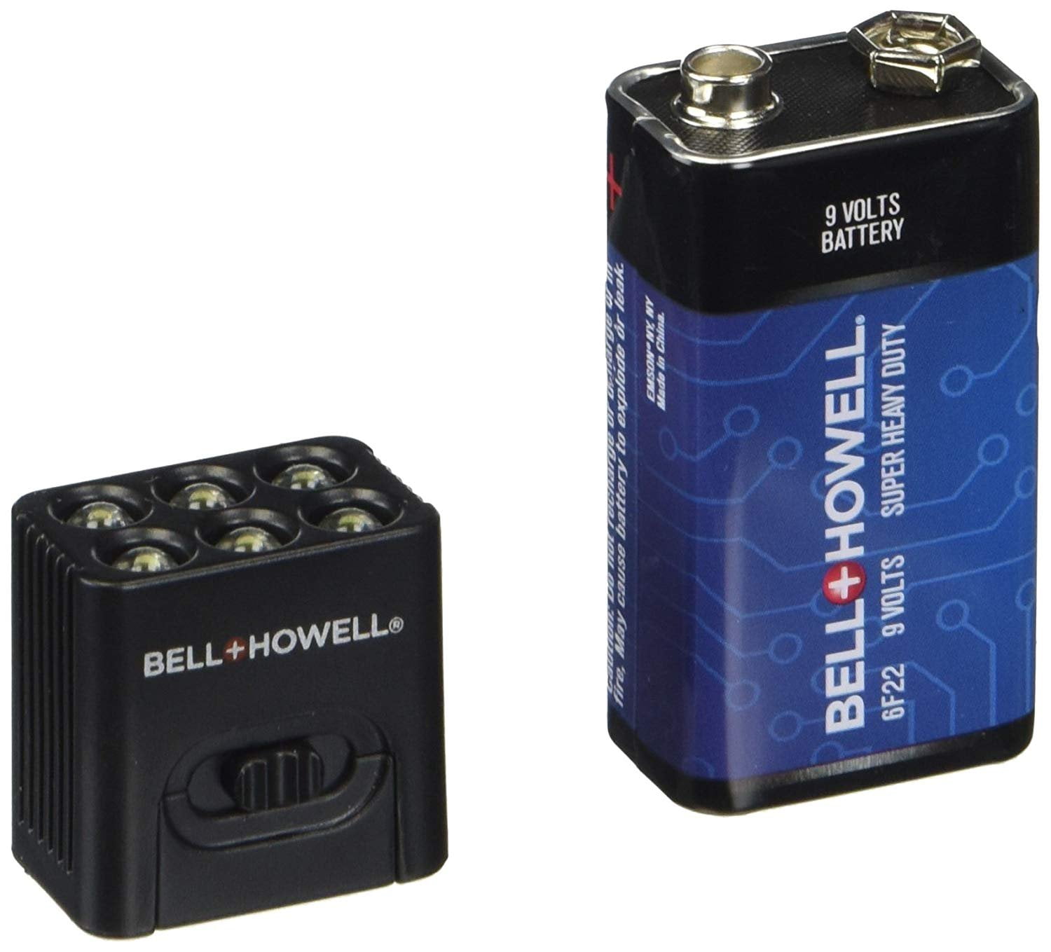 MicroBrite LED Flashlight by Bell and Howell 9volt Battery Included (2