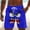 A477 Blue, variant on Swim Trunks for Men Quick Dry Board Shorts with Drawstring Funny Angry Monster Face Graphic Beach Shorts Novelty Bathing Suits for Summer Beach Vacation