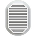 thumbnail image 4 of Ekena Millwork 24"W x 34"H Vertical Round Ended (29"W x 39"H Frame Size): Functional, PVC Gable Vent w/ 1" x 4" Flat Trim Frame, 4 of 14