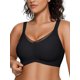 thumbnail image 1 of Camiseta Wireless Bra OEAK V Mesh con soporte cómodo, negra, 2XL, 1 of 7