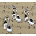 thumbnail image 2 of U8MO Lot 3/10/30X Retro Jewelry Making DIY Spoon Fork Alloy Charms Pendant 46x19mm-100pcs, 2 of 6
