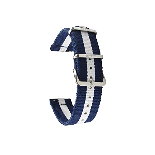 Nylon Watch Band Quick Release, Soft & Waterproof Two Piece Nylon Watch Strap with Medical