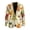 Autumn Foliage with Berries, variant on Dragon Cloud Print Suit Separates Coat, Regular Fit Slim Fit Polyester Blazers for Formal Prom and Groom Wear