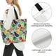 thumbnail image 3 of Balery Vegetable Bolsa Tote Estilo Estético con Cremalleras, Bolsa de Hombro, Bolsa de Compras Grande y Plegable, 3 of 8