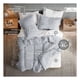 thumbnail image 3 of Set Edredón King Size Xl + Funda De Almohada + Sábanas 7 Pzas Real Textil Gris - Blanco, 3 of 8