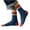 Navy, variant on Mikilon Fashion Men Color Blocking Socks Fall And Winter Thickening Non-slip Keep Warm Middle Length Socks