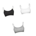 thumbnail image 2 of Sujetador sin tirantes para mujer Qarigey bandeau con aros tirantes finos Top de tubo modal negro, 2 of 6