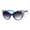 Blue, variant on Womens Rhinestone Iced Out Bling Cat Eye Fashion Sunglasses Blue