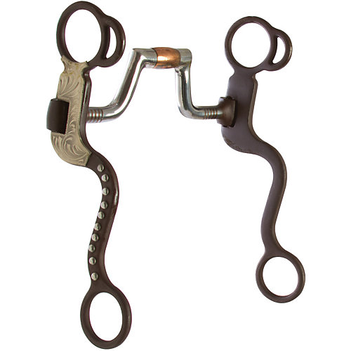 Western AT Silver Dot Square Port SShank Bit