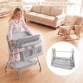 thumbnail image 2 of INFANS Portable Baby Changing Table with Wheels, Foldable Diaper Changing Station with Adjustable Heights, Large Organizer Storage for Newborn Infant, 2 of 9