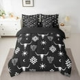 thumbnail image 2 of Feelyou Black Sheep Skeleton Bedding Comforter Set 7pcs for Men, Vintage Western Aztec Queen Bedding Sets, Hippie Bohemian Style Reversible Queen Sheet Sets, Luxury Bedroom Decor, 2 of 7