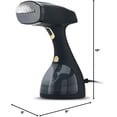 thumbnail image 4 of Steamer for Clothes, 1500 Watt Portable Handheld Fabric and Garment Steamer with Lint Remover & Fabric Brush, Ultra-Fast Heat Up, 18 Min Continuous Steam for Powerful Wrinkle Remover, Black, 4 of 4