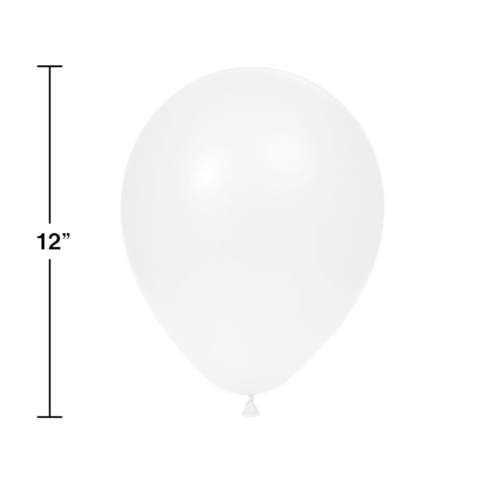 180/Case Bulk White Latex Balloons