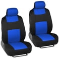 thumbnail image 2 of TIANLAIMEI UltraComfort Black&Blue, Polyester, Breathable, Front Rear Seat Covers, 5 Pieces, 2 of 12