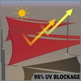 thumbnail image 3 of ShadeMart 12' x 18' x 21.6' Custom Size Red Triangle Waterproof Sun Shade Sail Canopy Awning Shelter, 95% UV Blockage Water Resistant, Outdoor Patio Garden Carport (We Customize Size), 3 of 5