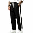 thumbnail image 3 of UDAUDU Men's Wide Leg Sweatpant Athletic Lounge Baggy Pants with Pockets Drawstring Trouser Casual Workout Open Bottom Sweatpant M, 3 of 9