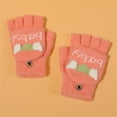 thumbnail image 2 of Coerni Toddler Soft Flip Top Gloves Kids Baby Boys Girls Winter Warm Knit Fingerless Mitten Children Knit Mittens Kid Glove Winter Girl, 2 of 4