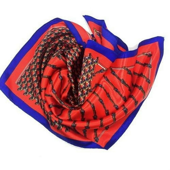 Women Elegant Red Shackles Pattern Scarf