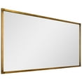 thumbnail image 5 of Brushed Gold Metal Framed Rectangular Wall Mirror, 80"x40", 5 of 13